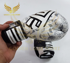 Găng tay boxing mini màu trắng cho trẻ em MTB 6oz 5.0