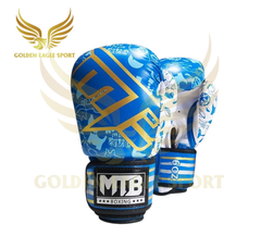 Găng tay boxing mini màu xanh cho trẻ em MTB 6oz 5.0