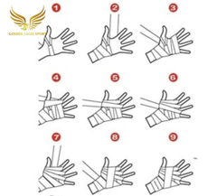 Băng đa cuốn tay boxing BN co dãn tặng kèm túi đựng chính hãng (5m)