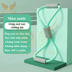 Dây Tập Kháng Lực Số 8 KB-110 Tập Gym Đa Năng, Dây Kháng Lực Tập Yoga Chất Liệu Silicone Bền Bỉ