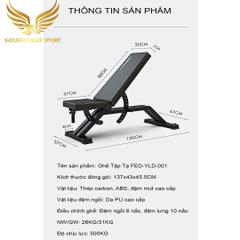 Ghế Tập Tạ Điều Chỉnh Thế Hệ Mới FED-0228