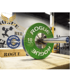 Tạ bánh cao su lõi thép nhỏ ROGUE cao cấp  nhập khẩu 20kg (màu xanh dương)