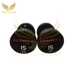 Tạ tay thép bọc cao su Ironbull IR04 nhập khẩu chính hãng 15kg