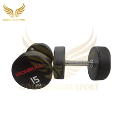 Tạ tay thép bọc cao su Ironbull IR04 nhập khẩu chính hãng 15kg