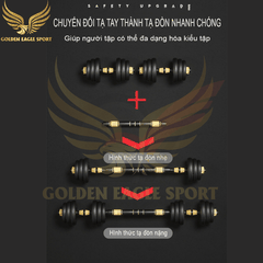 Tạ Tay + Tạ Đẩy kết hợp (2 in 1)- Loại 20-30-40KG ver2