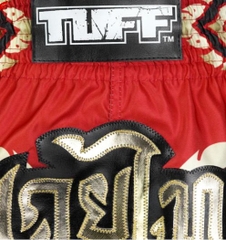 Quần TUFF Muay Thai "Kanok Yantra in Burgundy" QMTUFF - 013 chính hãng Thái Lan