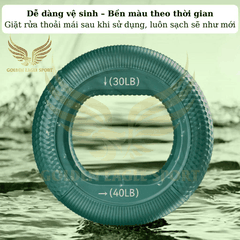 Vòng silicon tập cơ tay công thái học, cầm nắm luyện tập sức mạnh ngón tay phục hồi chức năng