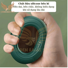 Vòng silicon tập cơ tay công thái học, cầm nắm luyện tập sức mạnh ngón tay phục hồi chức năng