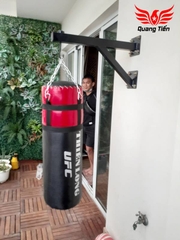 Giá treo bao cát 8 lỗ sắt siêu chắc kèm vòng bi sơn tĩnh điện QT210