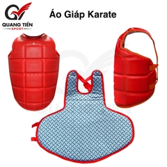 Áo giáp ngực karate cao cấp dày dặn thi đấu