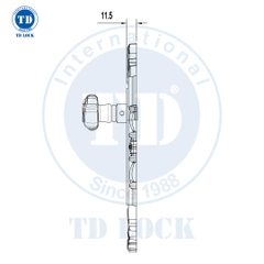 KHÓA TAY GẠT CỬA GỖ LOTUS - BTP-241241-2 CỬA PHÒNG