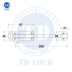 CHỐT CỬA CỬA GỖ - BCH-69902-2