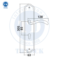 KHÓA TAY GẠT CỬA GỖ - BDH-052155-2 CỬA CHÍNH