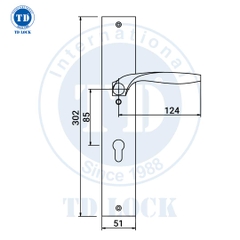 KHÓA TAY GẠT CỬA GỖ PASSI - BDH-125125-2 CỬA CHÍNH