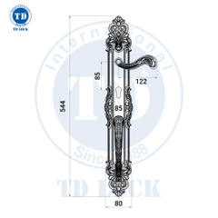 KHÓA TAY GẠT CỬA GỖ CORONA - BPH-184284-G CỬA SẢNH GOLD