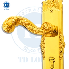 KHÓA TAY GẠT CỬA GỖ ROMA - BDH-340340-G CỬA CHÍNH GOLD
