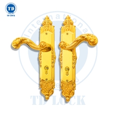 KHÓA TAY GẠT CỬA GỖ ROMA - BDH-340340-G CỬA CHÍNH GOLD