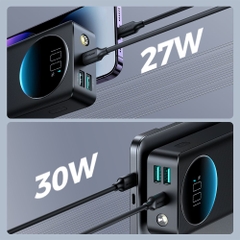 Sạc dự phòng 30w Joyroom PBF02 PBF03 tặng kèm cáp C 0.25m Power Bank dùng cho điện thoại , máy tính bảng