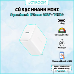 Cóc sạc 20W TCF20 Joyroom 1 cổng sạc C siêu nhanh
