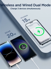 Sạc dự phòng iPhone Joyroom W020 công suất 20W 10000mAh nam châm magsafe - Chứng nhận CCC-FCC-CE