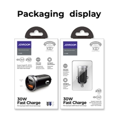 Tẩu sạc nhanh Joyroom A08 30W Mini 2 cổng sạc PD+QC3.0 Smart Fast Charger