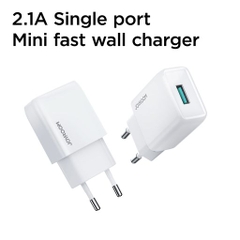 Cóc sạc Joyroom 1A101 2.1A 1 cổng USB Mini Fast Travel Charger EU