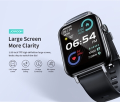 Đồng hồ thông minh Joyroom FT5 Classic Series Smart Watch tích hợp hơn 80 môn thể thao và đo sức khỏe nhịp tim, huyết áp, SPO2 màn hình 1.83