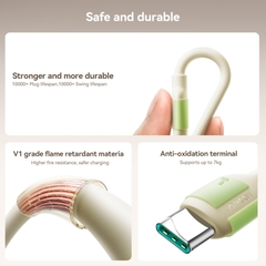 Cáp sạc Joyroom A53 Fluorescent A53 sạc nhanh 60W truyền dữ liệu C to C dùng cho iPhone, iPad