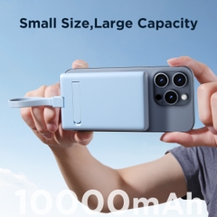 Sạc dự phòng Joyroom không dây nam châm PBM01 công suất 20W dung lượng 10000mAh dùng cho điện thoại iPhone, Samsung