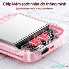 Sạc dự phòng Joyroom Jelly Series 22.5W Power Bank 10000mAh tích hợp 2 dây sạc USBC + iPhone