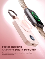 Sạc dự phòng Joyroom WQW01 không dây Portable Watch Wireless Charger dùng cho Apple Watch, đồng hồ thông minh dung lượng 2000mAh