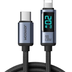 Cáp sạc iPhone Joyroom Prism Series Digital Display Fast Charging Data Cable có màn hình hiển thị công suất nhiều phiên bản sạc type c công suất lên 100w