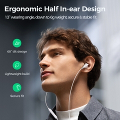 Tai nghe iPhone có dây Joyroom EW01 cổng 3.5mm Earbuds kiểu dáng Airpod dùng cho điện thoại, laptop, máy tính