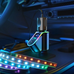 Tẩu sạc nhanh Joyroom CL21 150W có RGB 1 tẩu 3 cổng sạc 2*PD+USB Car Charger