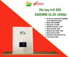 Pin lưu trữ SVE 5000WM 51.2V-100Ah