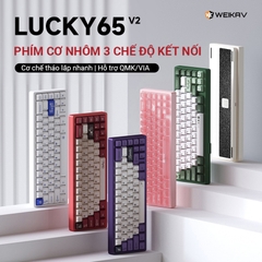Lucky65 V2 - Kit bàn phím cơ nhôm CNC 3 mode