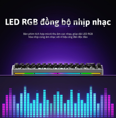 Nut65 - Kit bàn phím cơ nhôm 3 mode LED RGB