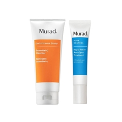 [MURAD] COMBO SỮA RỬA MẶT & GEL CHẤM GIẢM MỤN CẤP TỐC