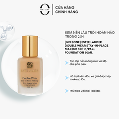 [1W1 Bone] Kem Nền Lâu Trôi Estee Lauder Double Wear Stay-in-Place Makeup SPF 10/PA++ Foundation 30ml ESLKN01