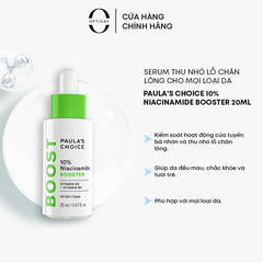 Serum Paula's Choice 10% Niacinamide Booster thu nhỏ lỗ chân lông cho mọi loại da 20ml PCSR01