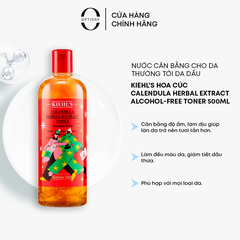 [Phiên bản giới hạn] Nước Cân Bằng Kiehl’s Hoa Cúc Calendula Herbal Extract Alcohol-Free Toner 500ml cho da thường tới da dầu