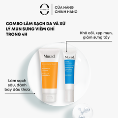 [MURAD] COMBO SỮA RỬA MẶT & GEL CHẤM GIẢM MỤN CẤP TỐC