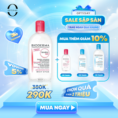 Dung dịch tẩy trang Bioderma Sensibio H2O Micellar Water makeup remover 500ml dành cho da nhạy cảm BDRMKR03