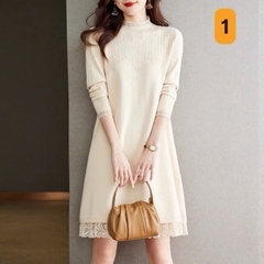 Áo len cổ ren-R17.219.24