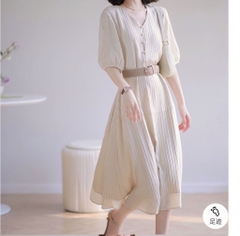 Váy thiét kế cổ tim-R11.1206