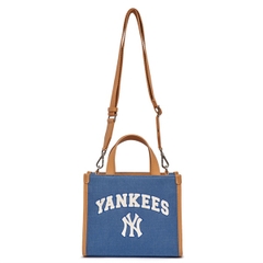 Túi MLB Varsity Basic Canvas Mini Tote NY Denim 3AORS083N-50INS