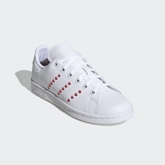 Stan Smith White trái tim red EG6495