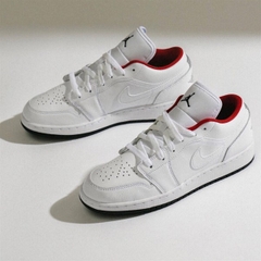 Jordan 1 LOW White Gym Red 553560 164