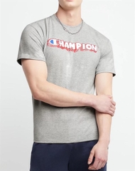 Áo Champion Grey Logo in viền đỏ
