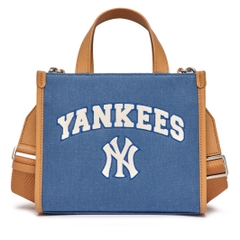 Túi MLB Varsity Basic Canvas Mini Tote NY Denim 3AORS083N-50INS